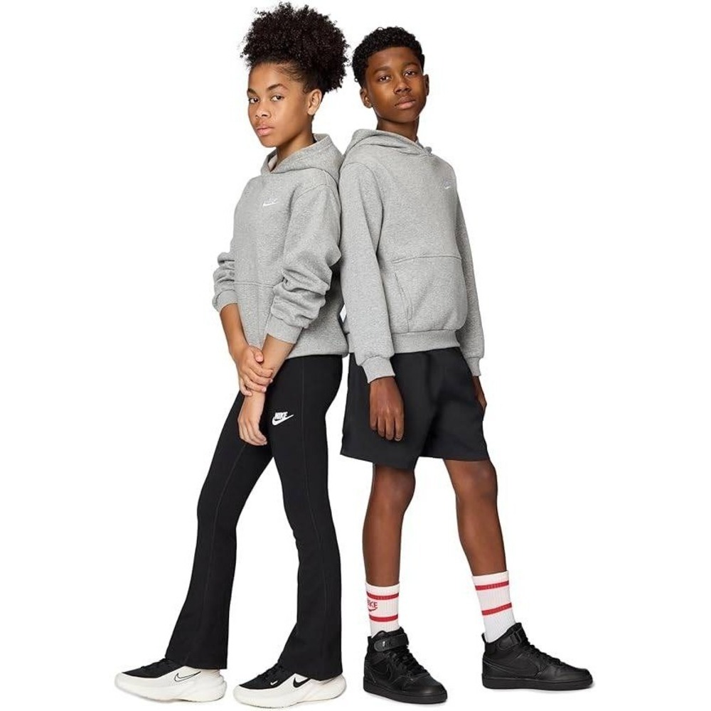 Nike Sportswear Club Fleece Kids Hoodie Carbon Heather Grey Small BV3757-091